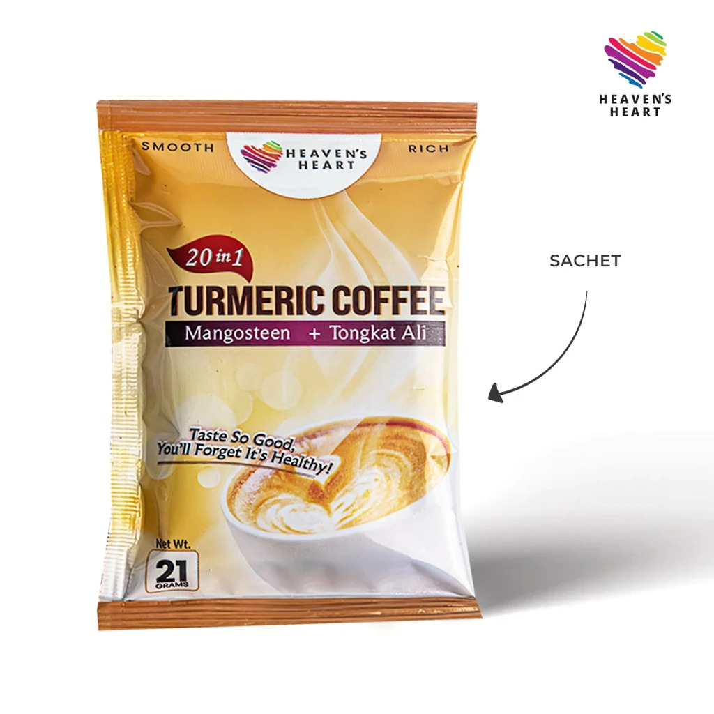 20-in-1 Herbal Turmeric Coffee Mangosteen plus Tongkat Ali | Heaven's Heart Shop