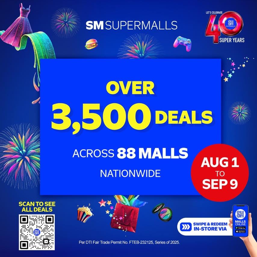 SM Supermalls Turns 40 with 3,500+ Deals Nationwide